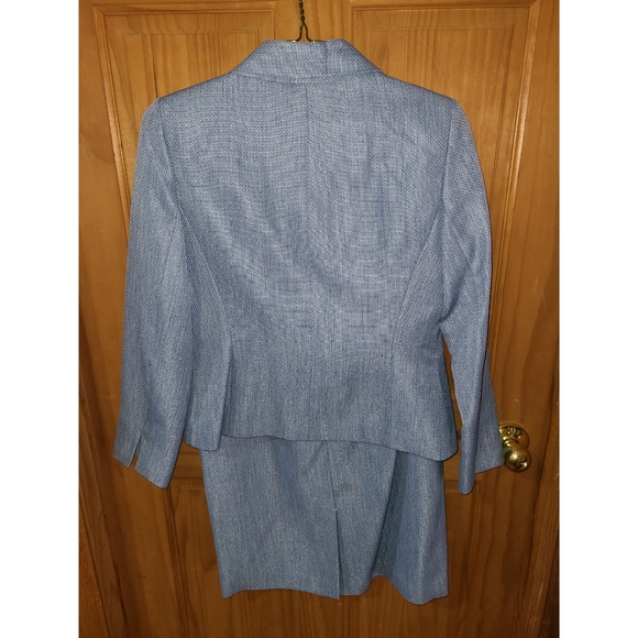 Sky Blue Calvin Klein Skirt Suit 8 - Picture 2 of 4